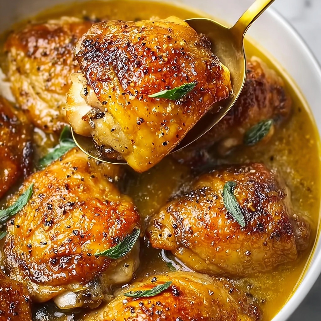 Honey Mustard Baked Chicken Thighs Recipe