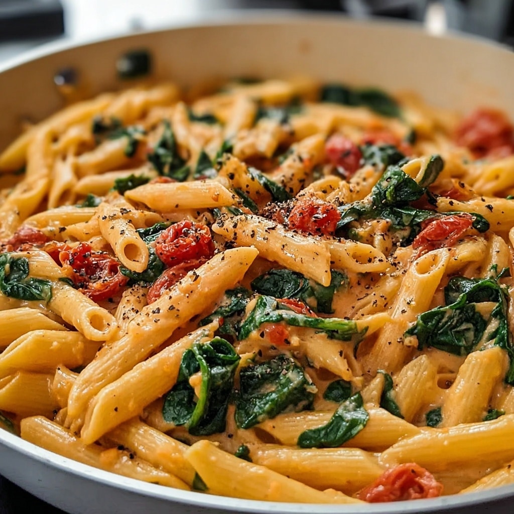 Delicious Spinach Tomato Pasta Recipe