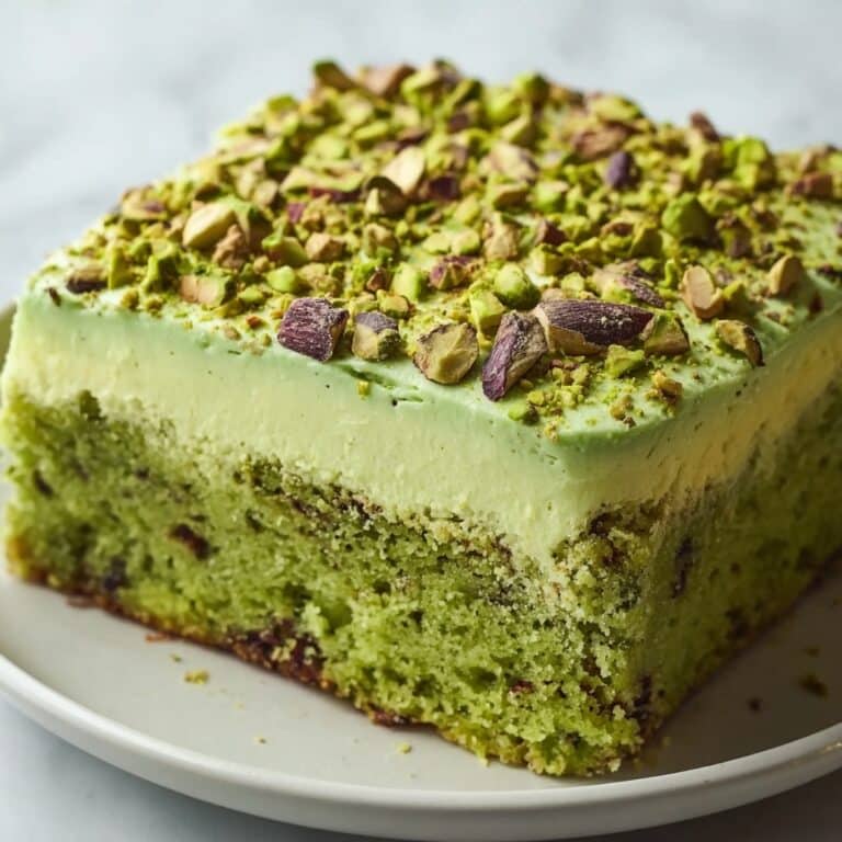 Saint Patrick’s Day Pistachio Pudding Cake Recipe