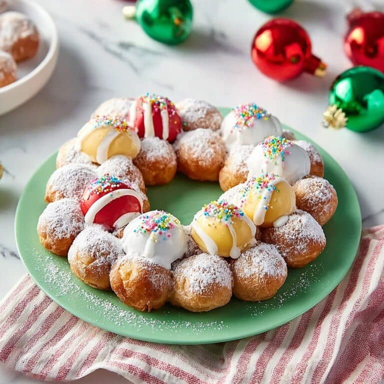 Donut Hole Christmas Wreath Recipe