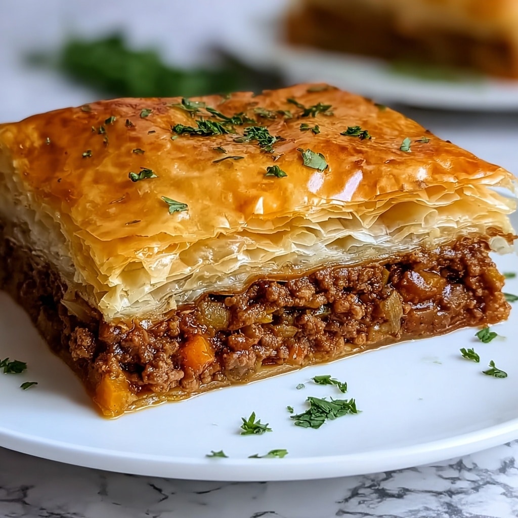 Greek Phyllo Meat Pie Recipe