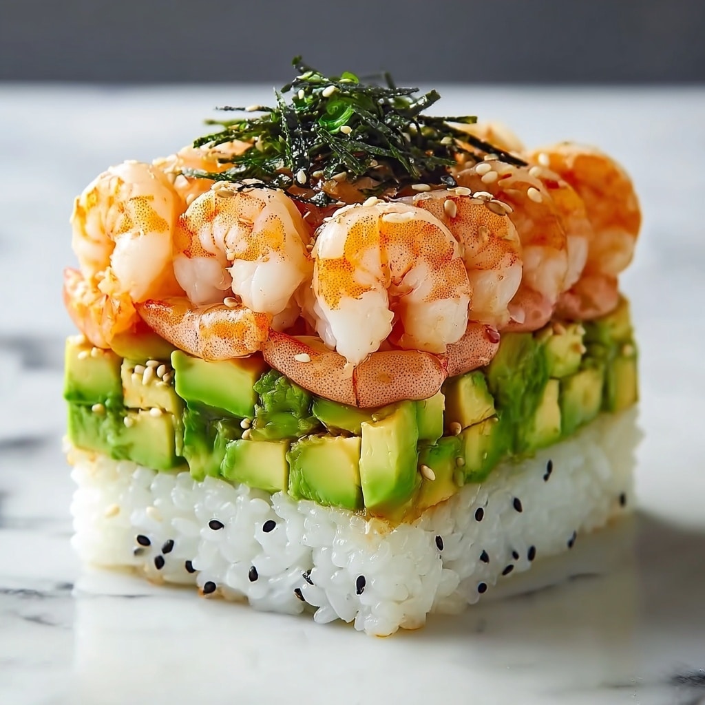 Spicy Shrimp Sushi Stacks Recipe
