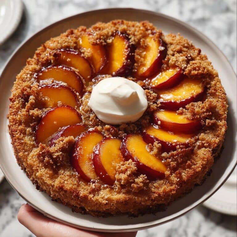 Peach Cobbler Upside Down Cake Recipe