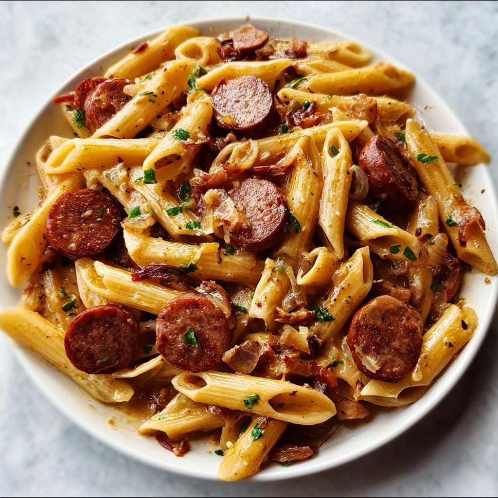 Sweet and Tangy BBQ Sausage Pasta Recipe 6 Sweet and Tangy BBQ Sausage Pasta Recipe - Recipe Image