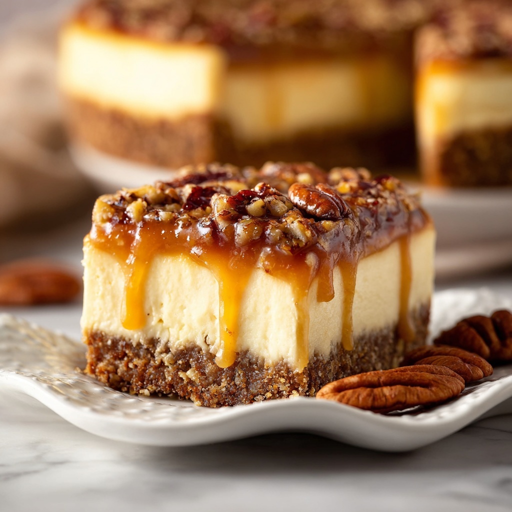 Pecan Pie Cheesecake Bars Recipe 6 Pecan Pie Cheesecake Bars Recipe - Recipe Image