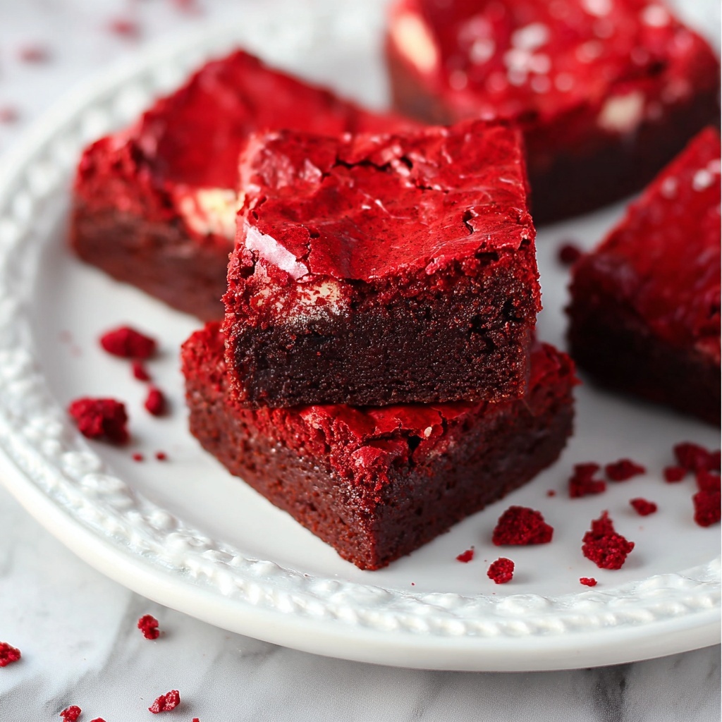 Kiss Me Red Velvet Brownies Recipe 6 Kiss Me Red Velvet Brownies Recipe - Recipe Image