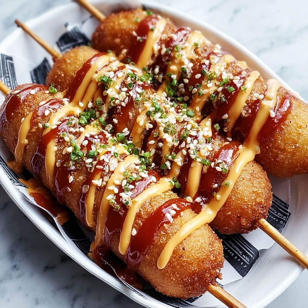 Korean Corn Dogs Recipe 6 Korean Corn Dogs Recipe - Recipe Image