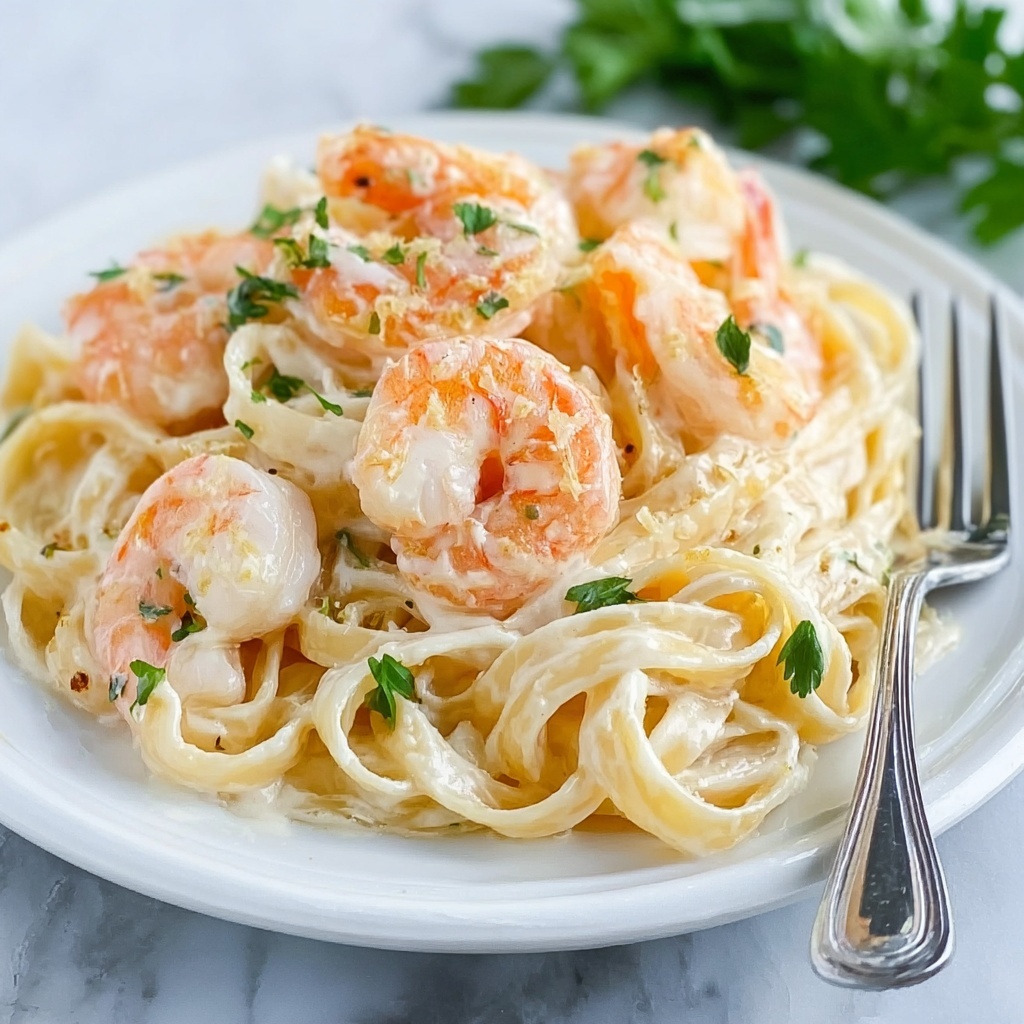 Shrimp Fettuccine Alfredo Recipe 6 Shrimp Fettuccine Alfredo Recipe - Recipe Image