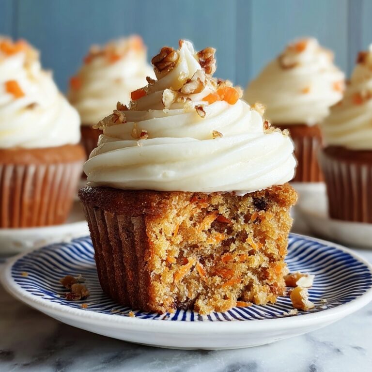 Carrot Cake Cupcakes with Cream Cheese Frosting Recipe