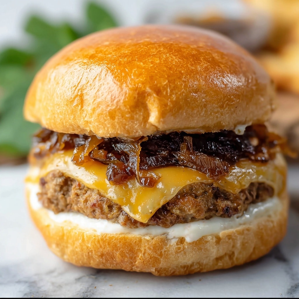 Garlicky Onion Smash Burger Recipe