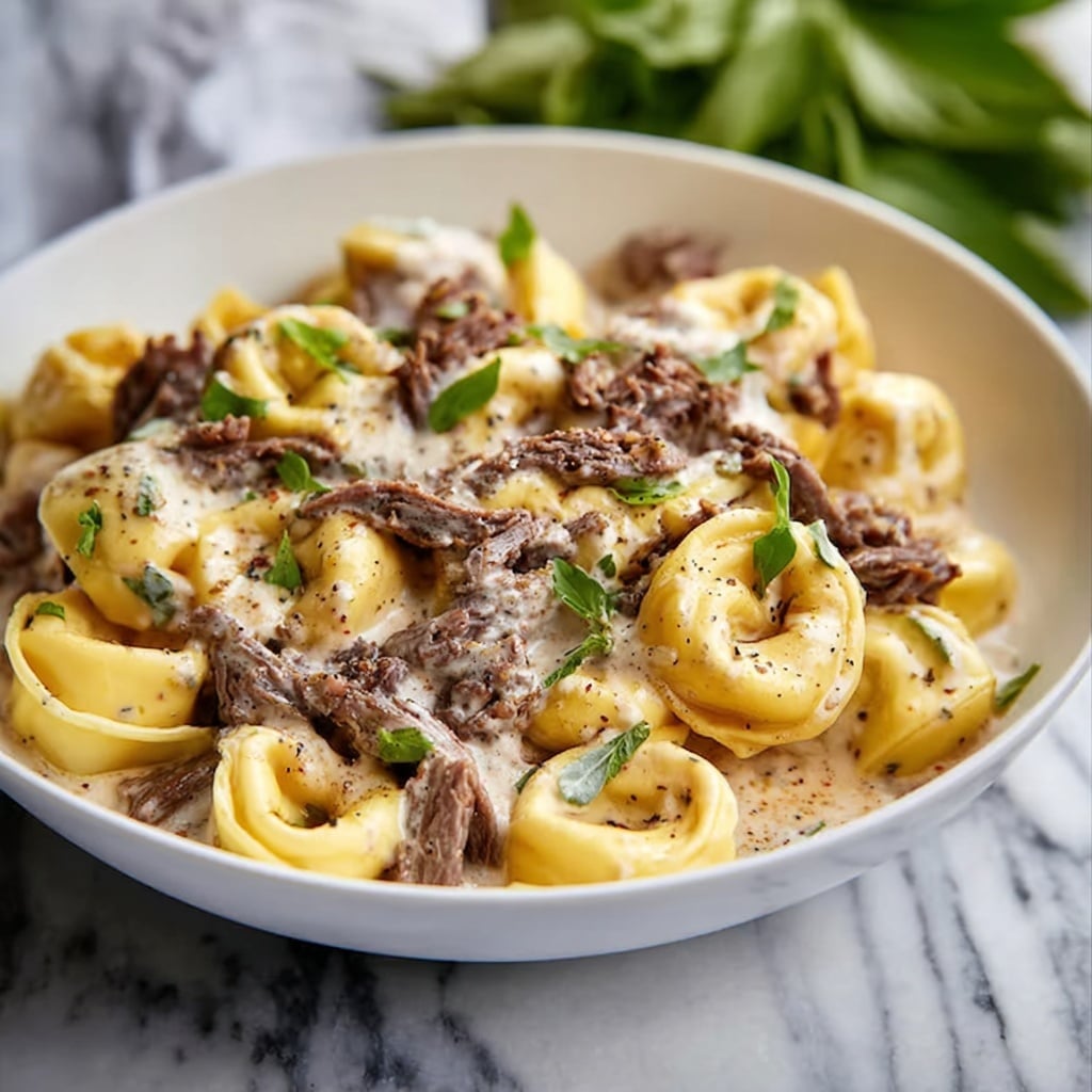 Philly Cheesesteak Tortellini Recipe 6 Philly Cheesesteak Tortellini Recipe - Recipe Image