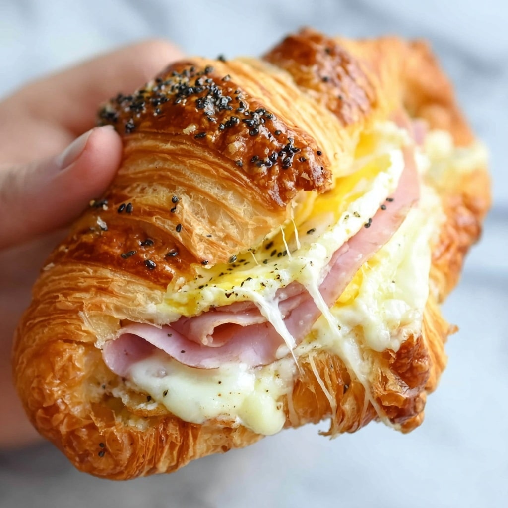 Savory Ham and Cheese Croissant Delights Recipe 5 Savory Ham and Cheese Croissant Delights Recipe - Recipe Image