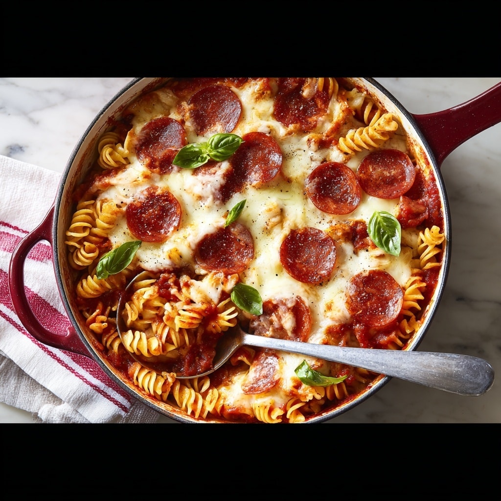 Cheesy Beef and Pepperoni Pasta Bake Recipe 6 Cheesy Beef and Pepperoni Pasta Bake Recipe - Recipe Image