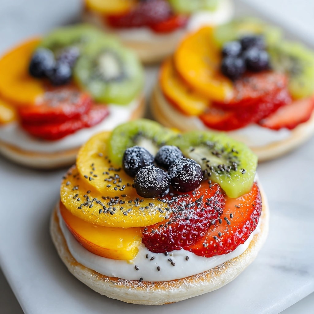 Healthy Bagel Fruit Pizzas for Kids Recipe