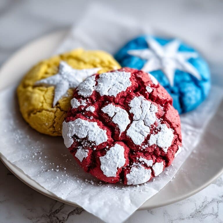 Patriotic Crinkle Cookies Recipe