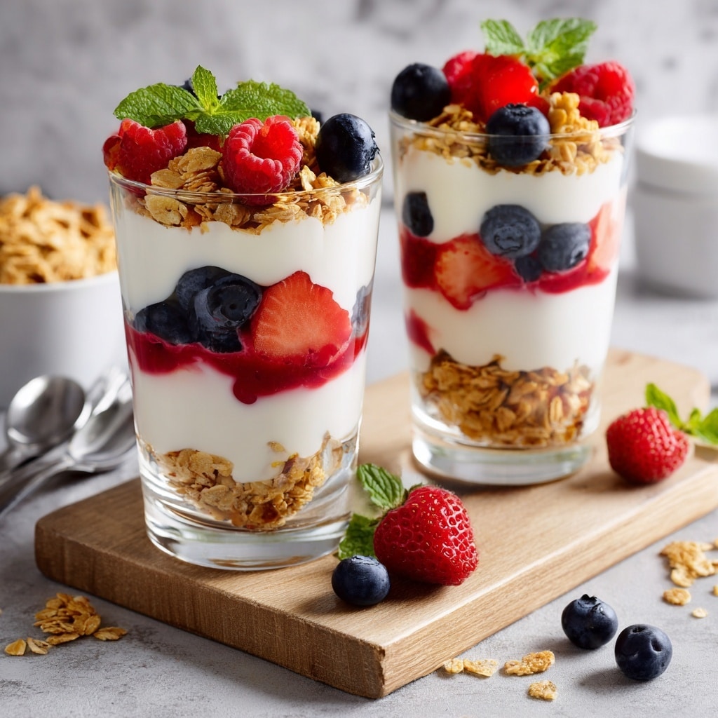 Berry Parfait with Yogurt and Granola Recipe