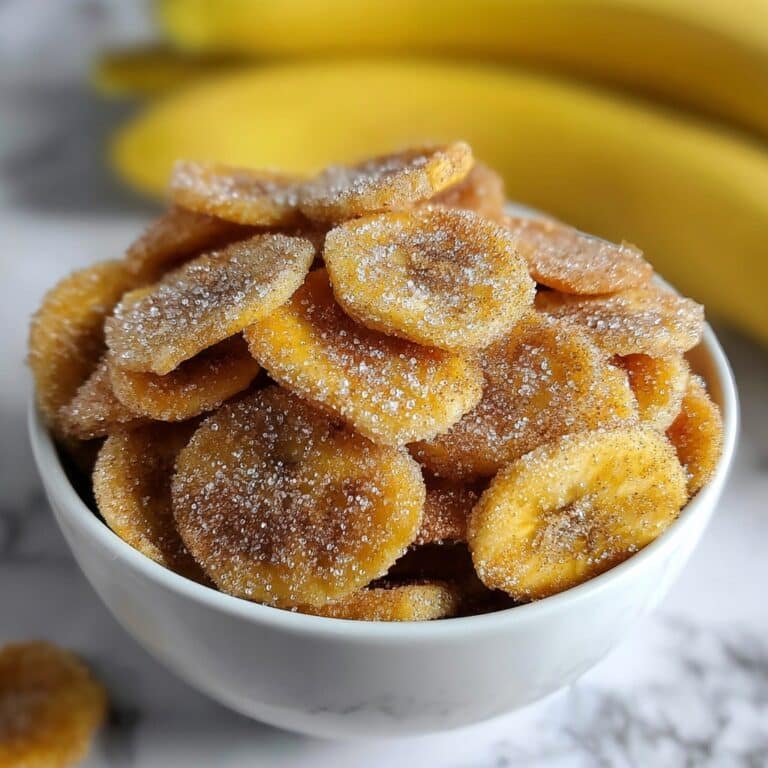 Cinnamon Sugar Banana Chips: Crispy Homemade Treats Recipe