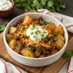 Loaded Cheesy Taco Potatoes Recipe