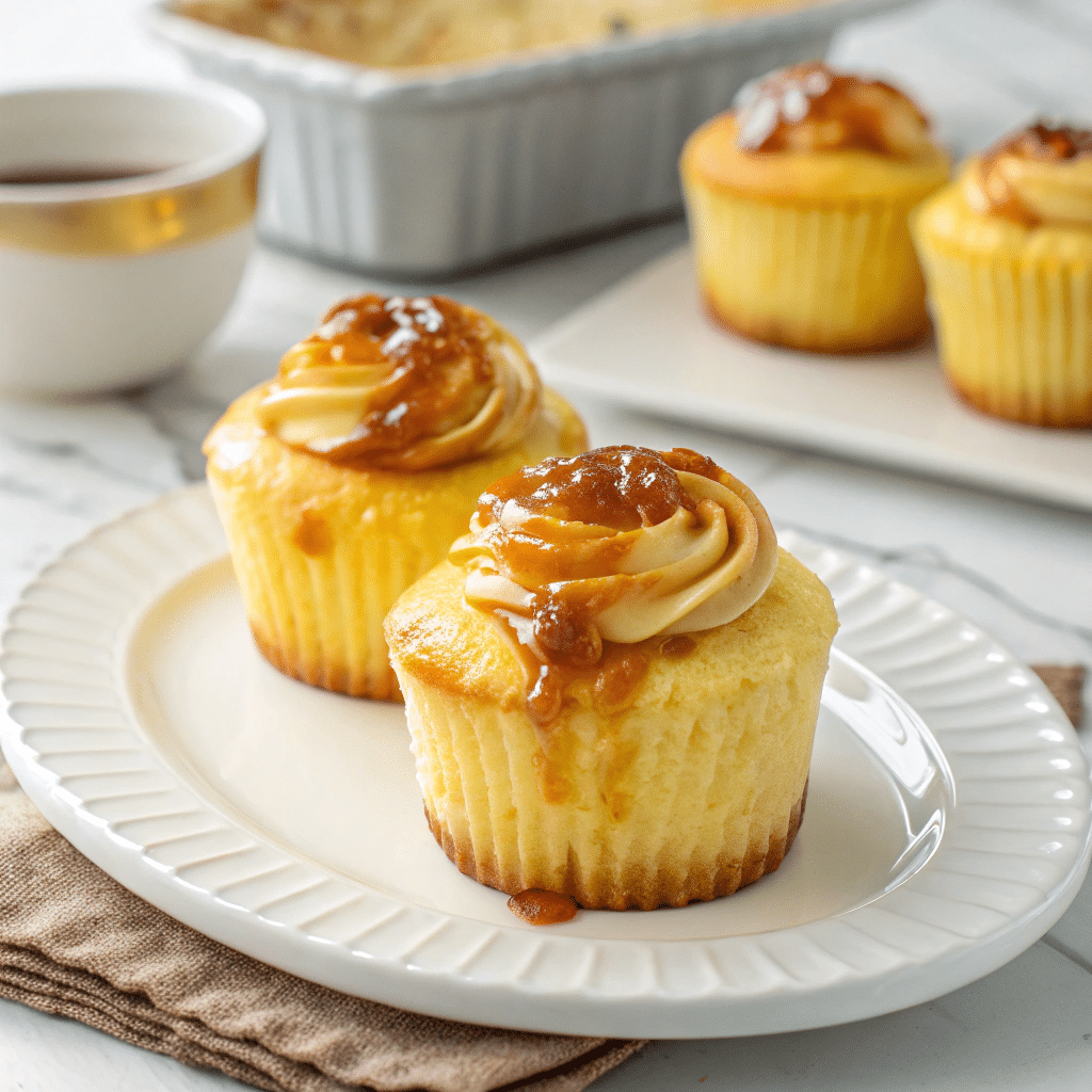 Velvety Caramel Flan Muffins Recipe - Recipe Image