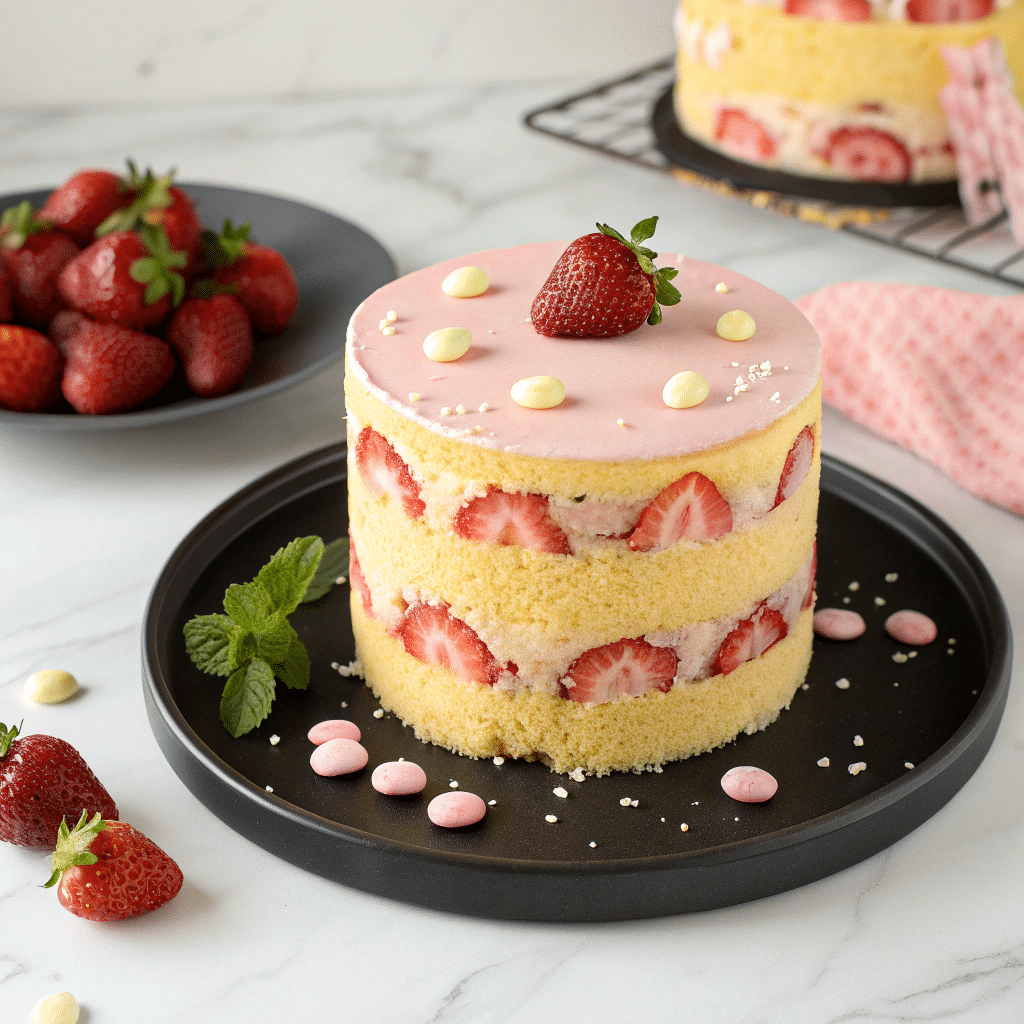 Strawberry Seismic Cake Recipe 5 Strawberry Seismic Cake Recipe - Recipe Image