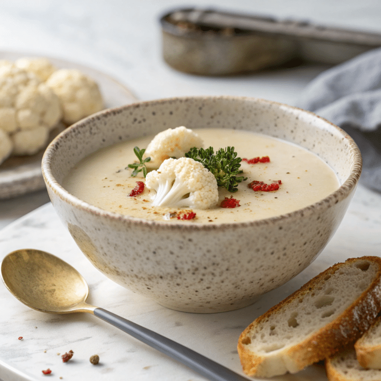 Vegan Cauliflower Soup Recipe