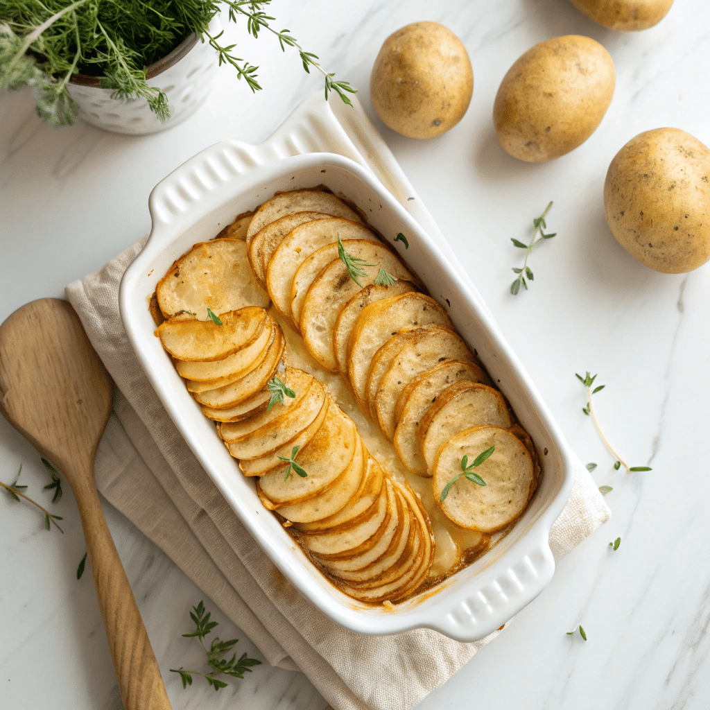 Cheesy Garlic Herb Roasted Potatoes Recipe 6 Cheesy Garlic Herb Roasted Potatoes Recipe - Recipe Image