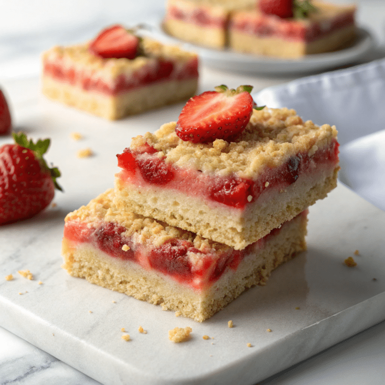 Strawberry Lemon Blondies Recipe