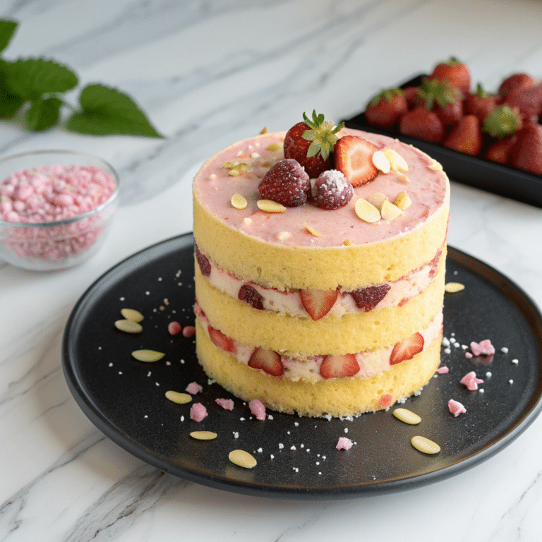 Strawberry Seismic Cake Recipe