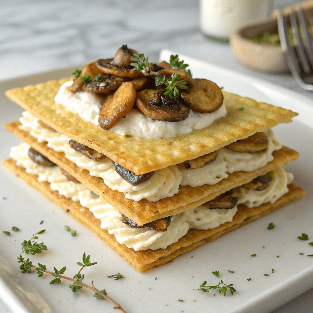 Feta & Mushroom Brunch Squares Recipe - Recipe Image