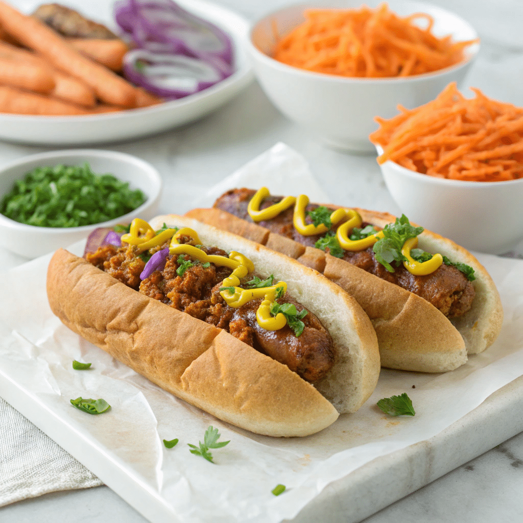 Mardi Gras Beef Sausage Sandwiches Recipe