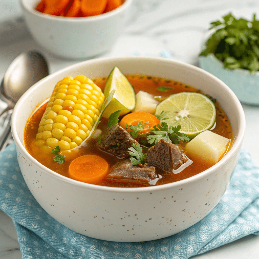Caldo de Res (Mexican Beef Vegetable Soup) Recipe - Recipe Image