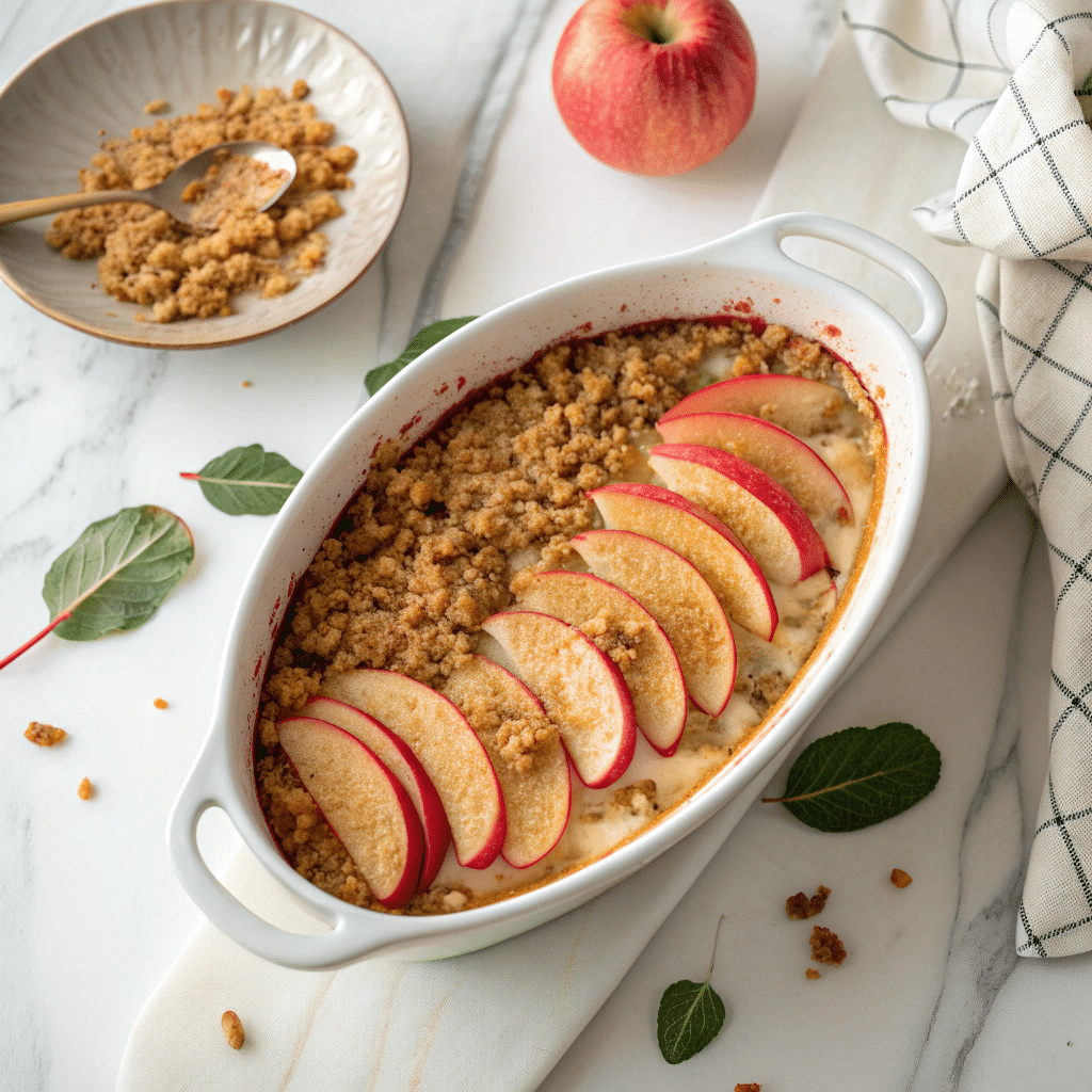 Old-Fashioned Apple and Cheese Casserole Recipe 5 Old-Fashioned Apple and Cheese Casserole Recipe - Recipe Image