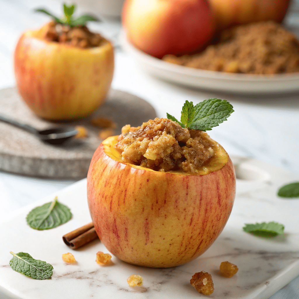 Cheesecake-Stuffed Baked Apples Recipe