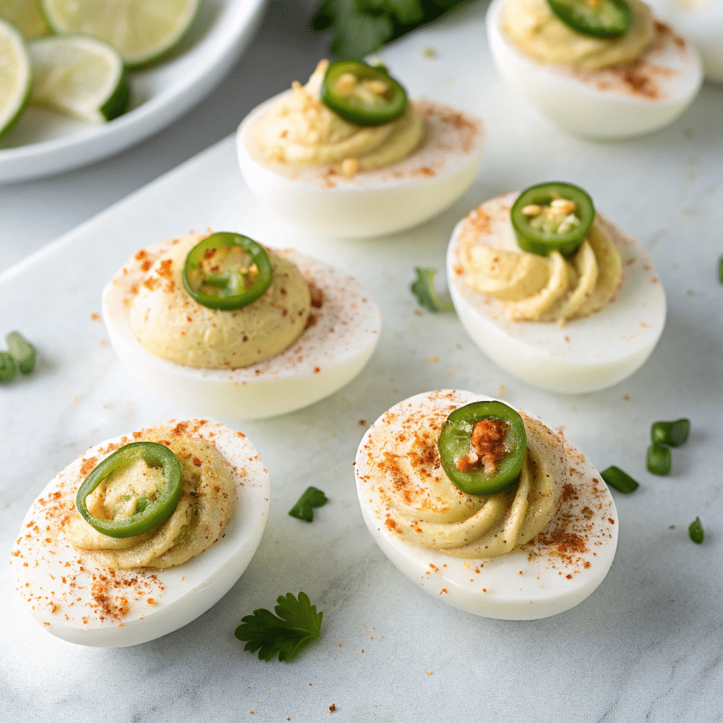 Jalapeño Popper Deviled Eggs Recipe 6 Jalapeño Popper Deviled Eggs Recipe - Recipe Image