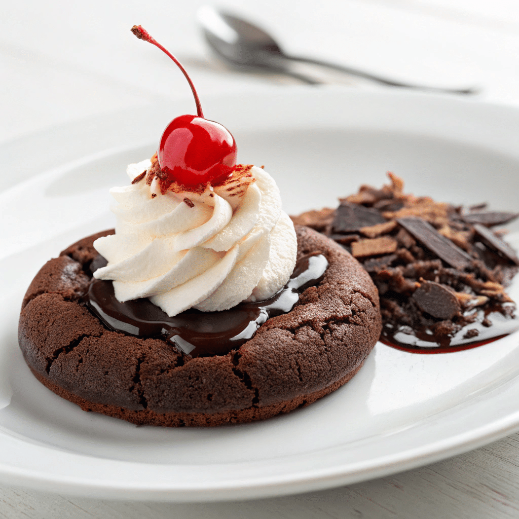 Black Forest Flourless Brownie Cookies Recipe