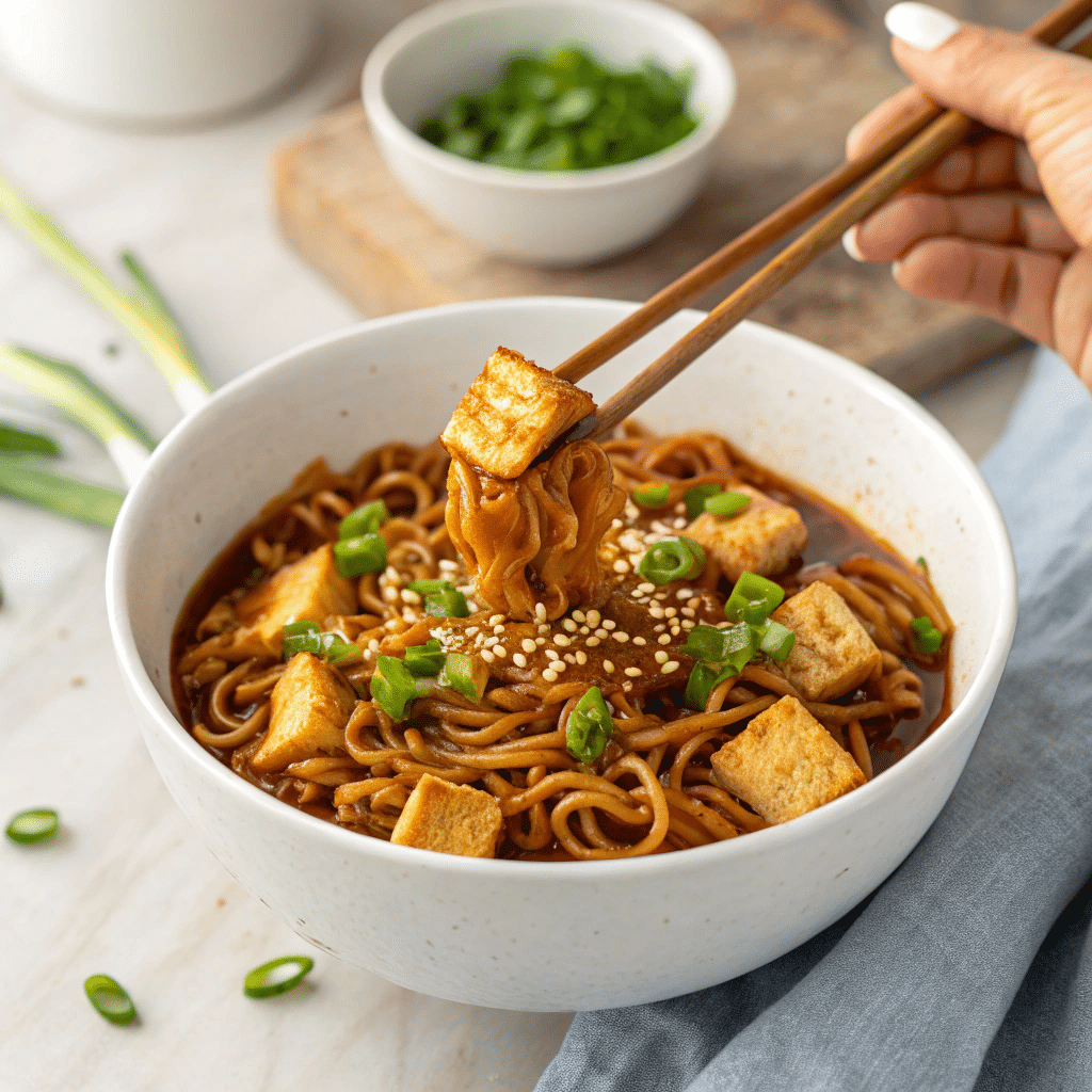 Easy Saucy Ramen Noodles Recipe
