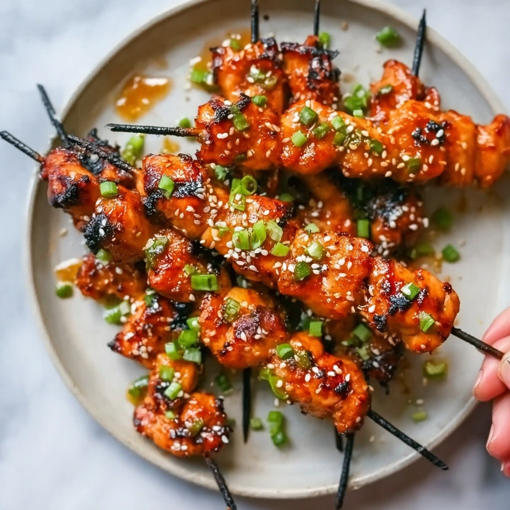 Honey Garlic Asian Chicken Kabobs Recipe 5 Honey Garlic Asian Chicken Kabobs Recipe - Recipe Image
