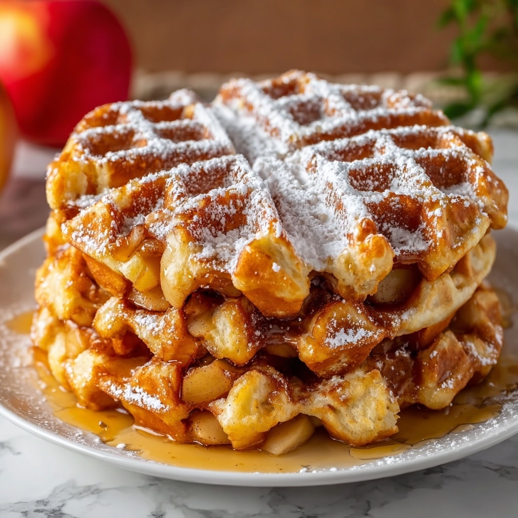 Mini Apple Fritter Waffle Donuts Recipe