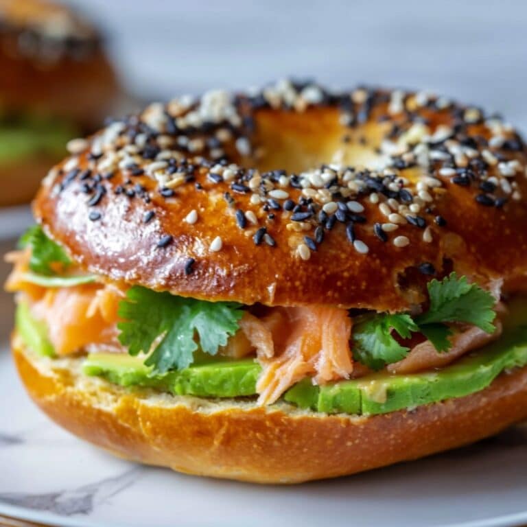 Avocado Tuna Melt Bagels Recipe