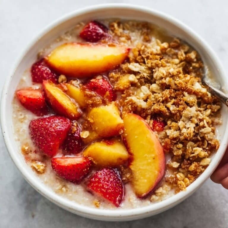 Strawberry Peach Crisp Recipe