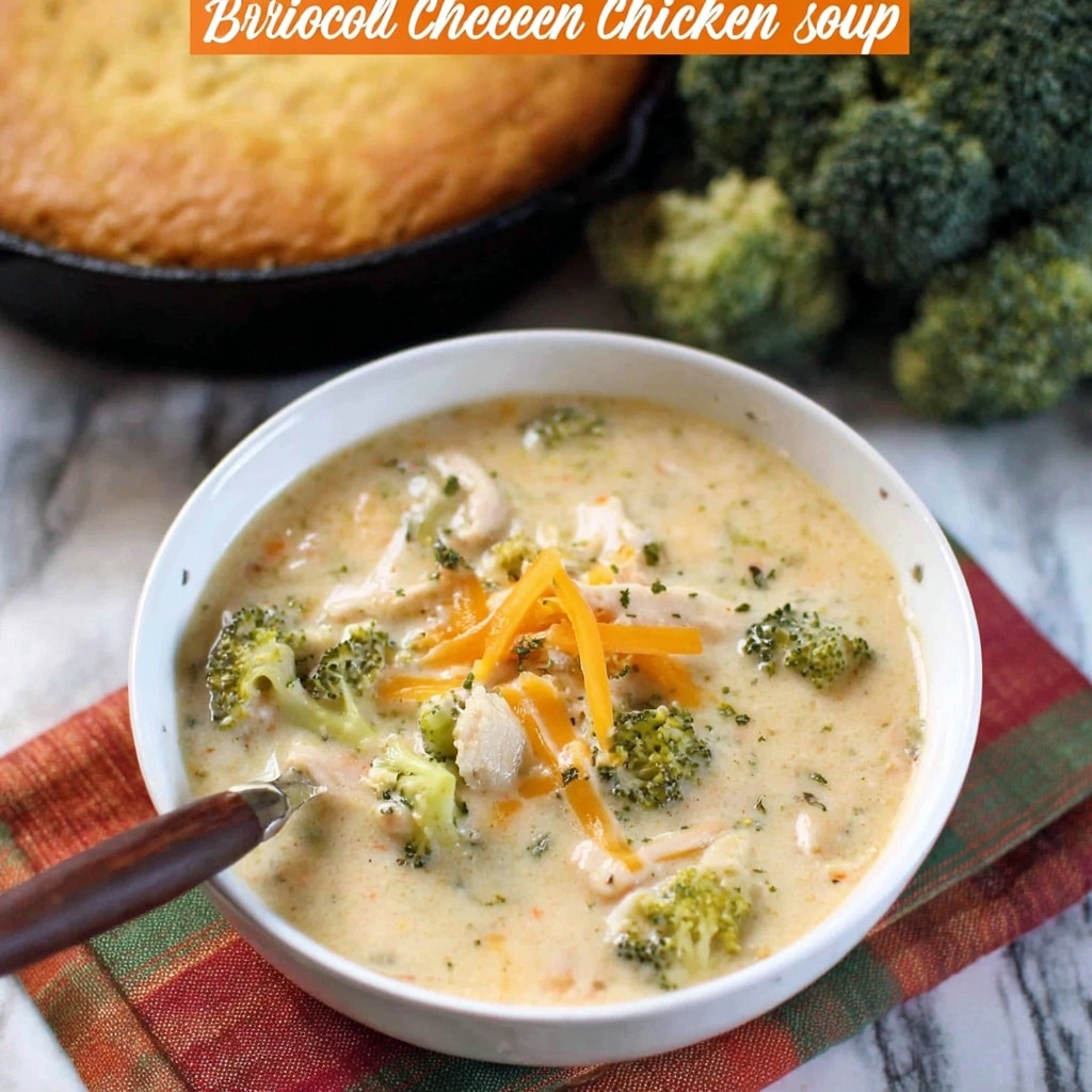 Creamy Chicken Broccoli Cheese Soup with Rice Recipe