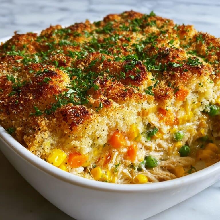 Rotisserie Chicken Stuffing Casserole Recipe