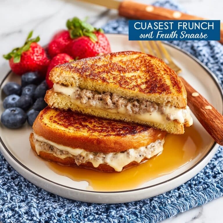 Sausage & Cream Cheese Stuffed French Toast Recipe