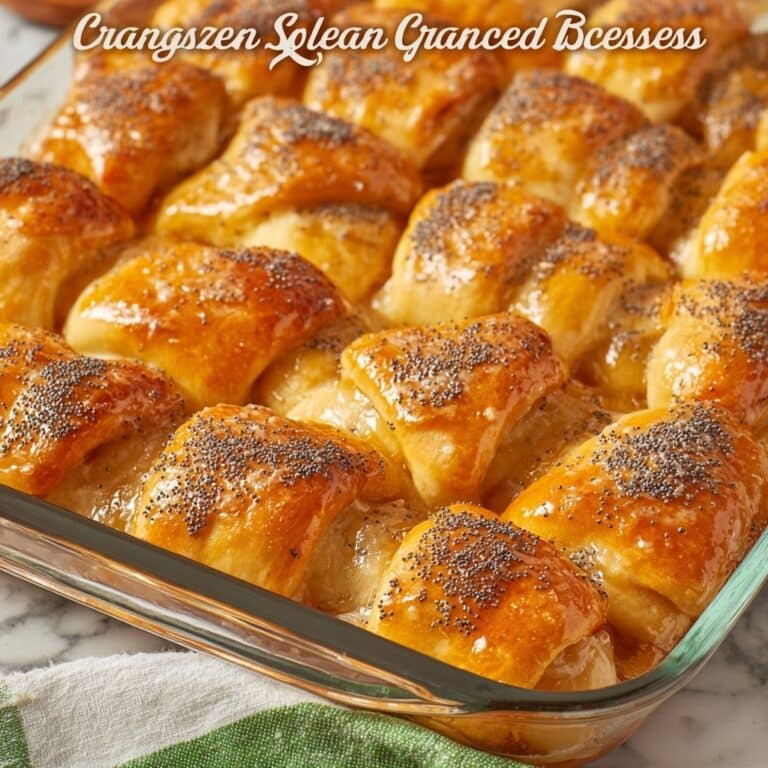 Glazed Sausage & Cream Cheese Crescents Recipe