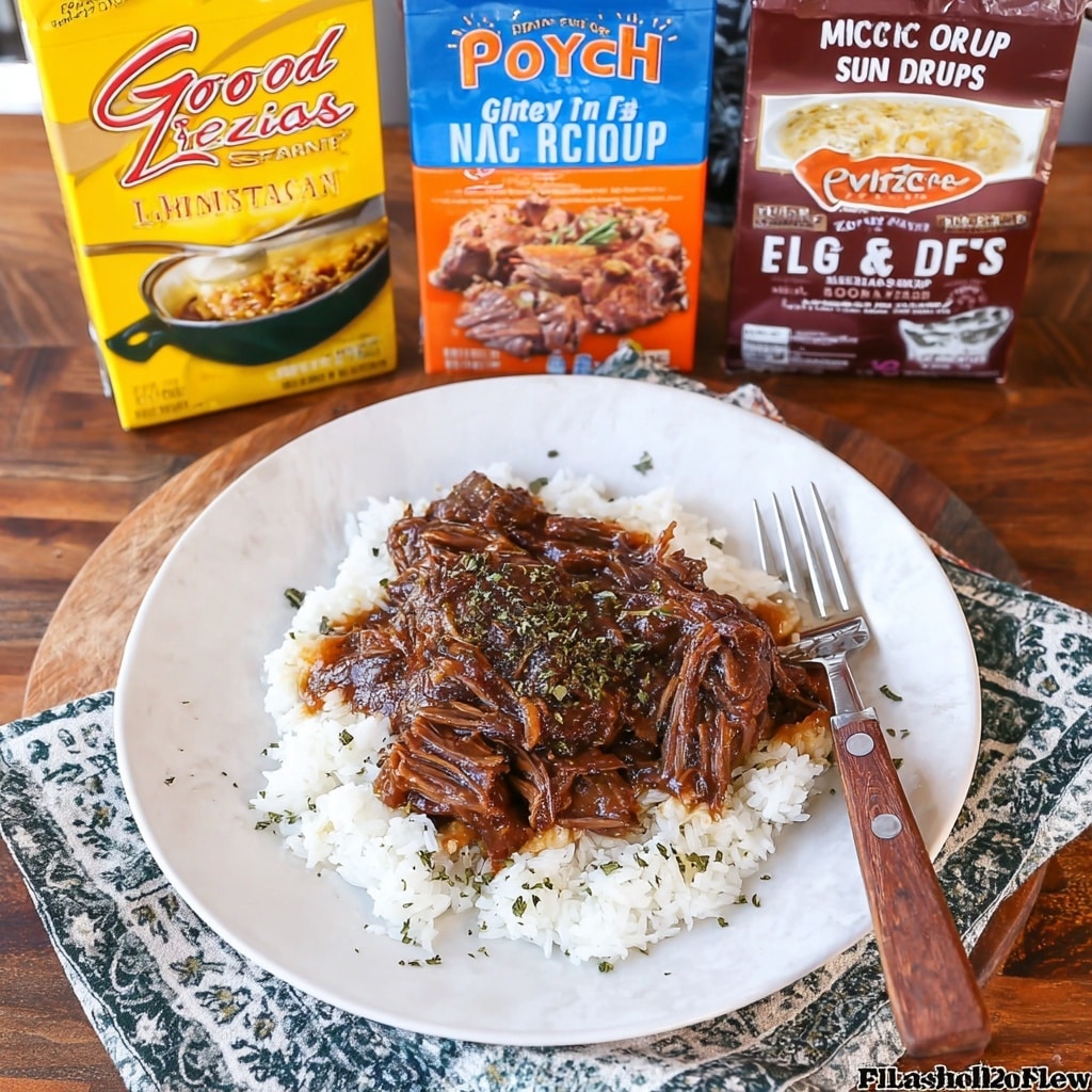 Slow Cooker Three Envelope Pot Roast Recipe