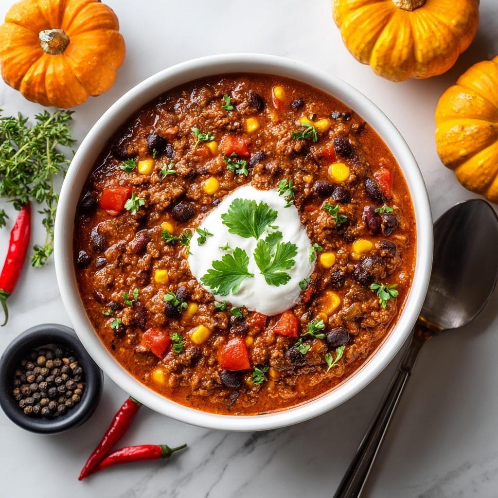 Hearty Pumpkin Chili Recipe 6 Hearty Pumpkin Chili Recipe - Recipe Image