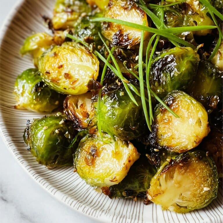 Honey Balsamic Roasted Brussels Sprouts Recipe