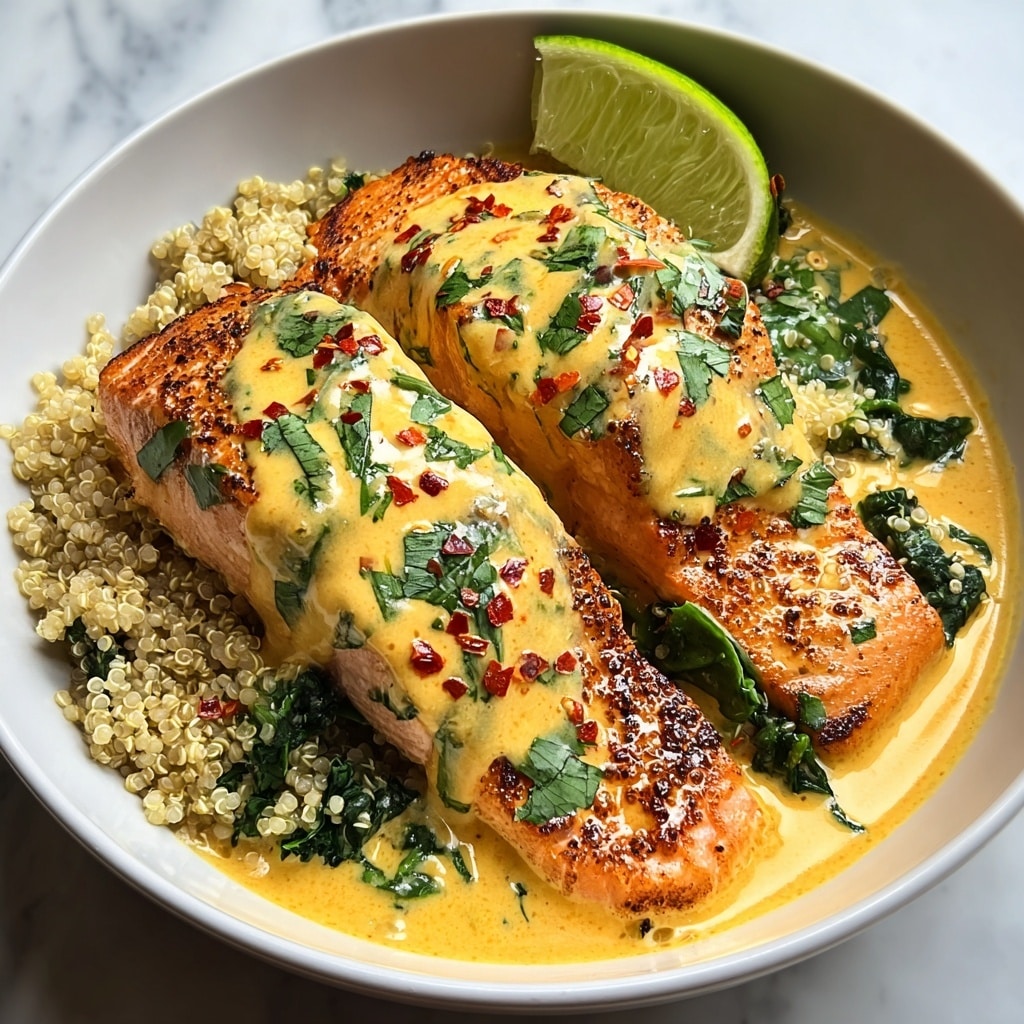 Coconut Curry Salmon with Coconut Quinoa Recipe