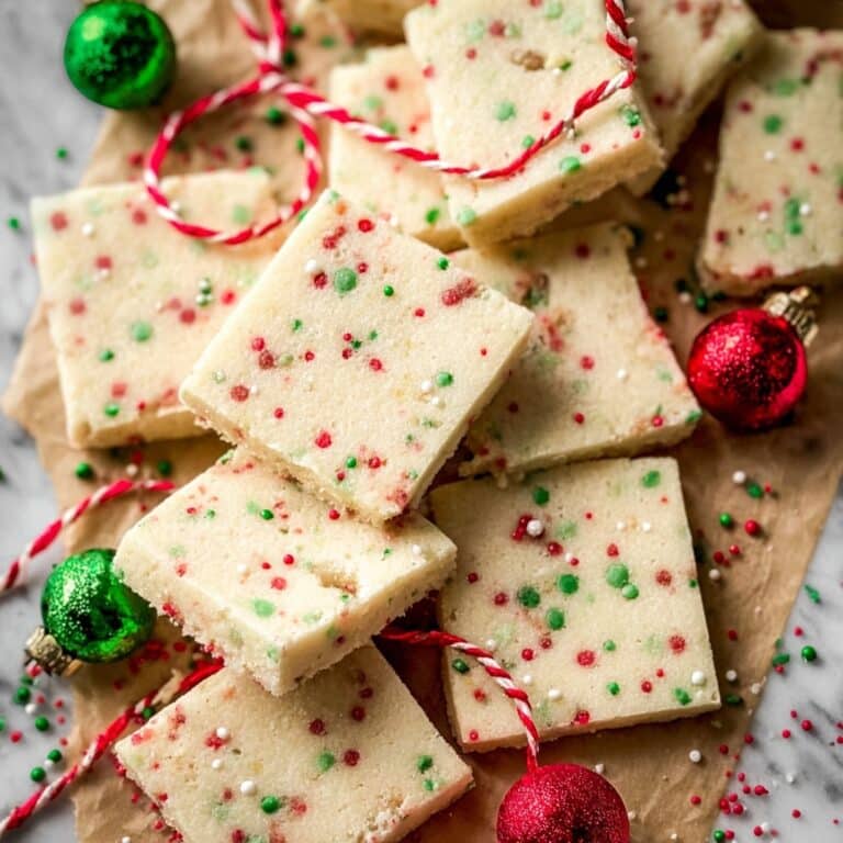 Christmas Shortbread Cookie Bites Recipe