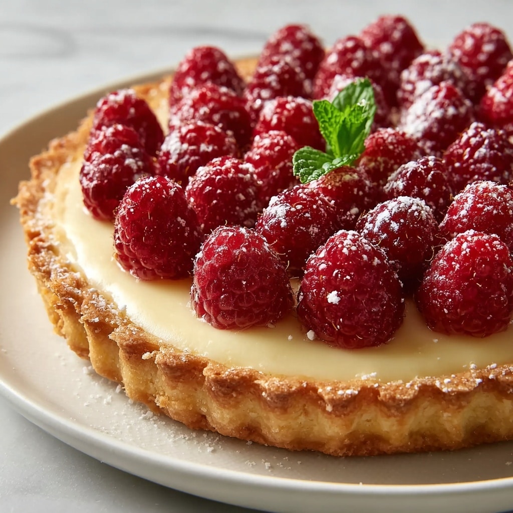 Raspberry White Chocolate Tart Recipe